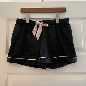 Victoria’s Secret Sleep Shorts Size XS Black Satin